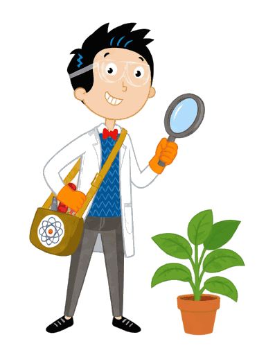 Mascot demonstrating exploration